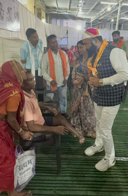 आज जैन दादाबाड़ी, एम.जी. रोड रायपुर में Narayan Seva Sansthan द्वारा आयोजित दिव्यांग जाँच